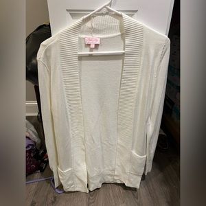 White cardigan